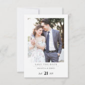 ウェディング セーブ・ザ・デート カード 招待状 エレガントなウェディング (正面)