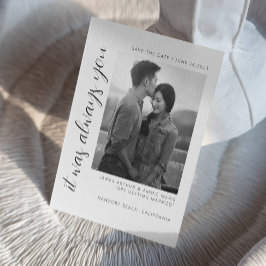 ウェディング セーブ・ザ・デート カード 招待状 エレガント ウェディング