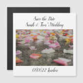 ウェディング セーブ・ザ・デート 招待状 マグネット コンフェッティ (正面/裏面)