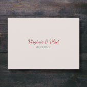 ウェディング・セーブ・ザ・デート（秋の結婚式） 招待状