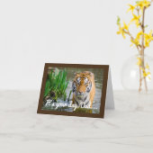 ウェディング・タイガー・ファーザー・デイ・カード カード (黄色い花)