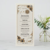 ウェディング タロット 太陽 月 レセプション パーティ メニュー 招待状 (スタンド正面)