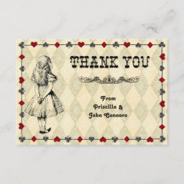 ウェディング タンクよろしく カード, 不思議の国のアリス サンキューカード