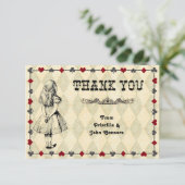 ウェディング タンクよ カード、不思議の国のアリス サンキューカード (スタンド正面)