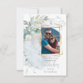 ウェディング | ダスティーブルー 恋に夢中 招待状 (正面)