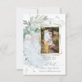 ウェディング | ダスティーブルー 恋に夢中 招待状 (正面)