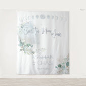 ウェディング | ダスティーブルー 月を超えた愛 タペストリー (正面)