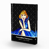 ウェディング ダークロイヤルブルー コンセプトドレス 黒 ダマスク フォトブロック (右)