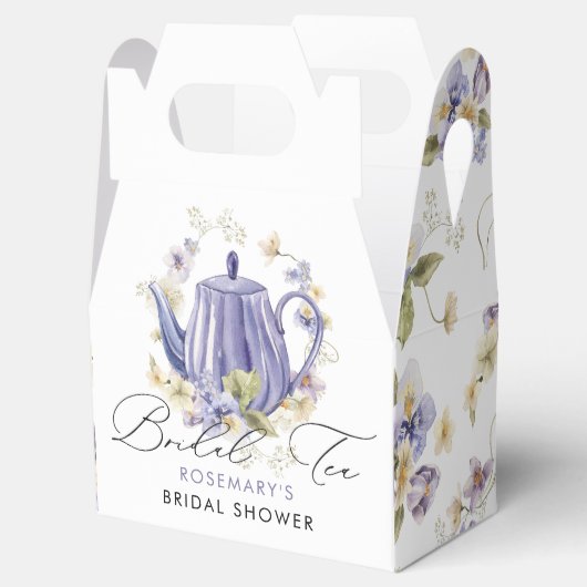 ウェディング ティーパーティー フラワー ブライダル シャワー フェイバーボックス (オープン)