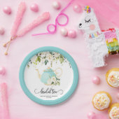 ウェディング ティーパーティー プレート - 青 | カスタム (パーティー)