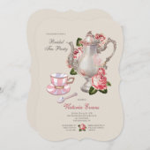 ウェディング ティーパーティー 招待状 (正面/裏面)