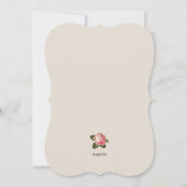 ウェディング ティーパーティー 招待状 (裏面)