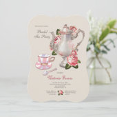 ウェディング ティーパーティー 招待状 (スタンド正面)