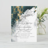 ウェディング | ティールサファイア ウォーターカラー 裸足の花嫁™ (スタンド正面)