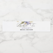 ウェディング ティー 水彩 フラワー ブライダル シャワー ペットボトルラベル (シングルラベル)