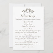 ウェディング・ディレクションズ 馬の国 ブラウン 招待状 (正面)