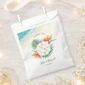 ウェディング デスティネーション パスポート コンパス サンクス フェイバーバッグ (クリップ留めされた状態)