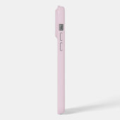 ウェディング+デート+クリムゾン+ライトピンクの花嫁名 iPhoneケース (左側面)