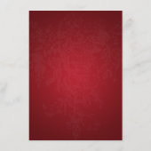 ウェディング ドライブ 誘導 ヴィンテージ スワール 2 レッド エンクロージャーカード (裏面)