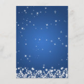 ウェディング ドライブ 誘導 冬の輝き 青 エンクロージャーカード (裏面)