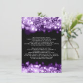 ウェディング ドライブ 誘導 方向 きらきら ライト パープル エンクロージャーカード (スタンド正面)