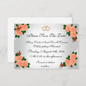  ウェディング, ハイビスカスの日を保存 招待状 (正面/裏面)