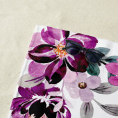 ウェディング ハニームーン ギフト - パーソナライズド フラワープリント ビーチタオル (インサイチュ)