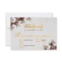 ウェディング バーガンディー ピオニー フェイク ゴールド マーブル