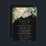 ウェディング バースデー フラワー ゴールド ミント ブラック 水彩 招待状<br><div class="desc">florenceK エレガント ラグジュアリー イベント
最初のページの背景を変更できます</div>