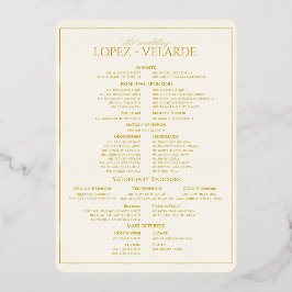 ウェディング パーティー ページ 箔招待状