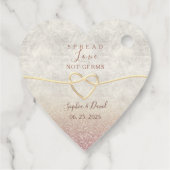ウェディング+ファバー+タグ Spread Love Not Germs フェイバータグ (裏面)