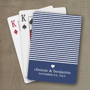 ウェディング ファブ カスタム 花嫁 新郎 日付 ストライプ トランプ