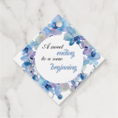 ウェディング フェイバータグ | 青い蘭 (正面)