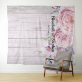 ウェディング フォトブース バックドロップ 花 農村 木 タペストリー (インサイチュ(横))