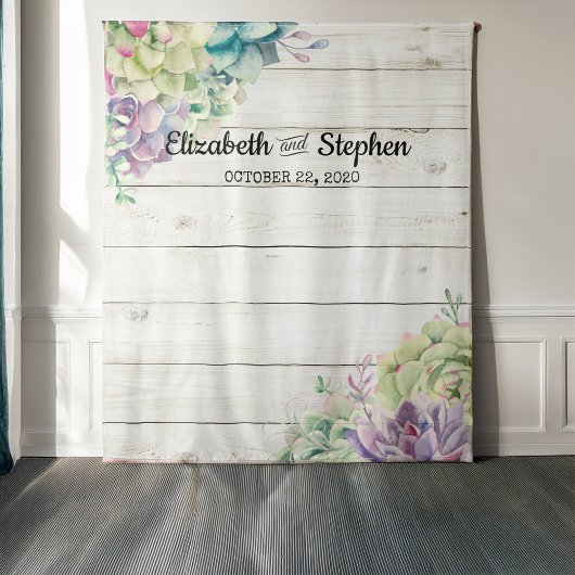 ウェディング フォトブース 背景 シダ 植物 ラスティック ウッド タペストリー