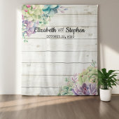 ウェディング フォトブース 背景 シダ 牧歌的な木 タペストリー