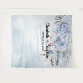 ウェディング フォトブース 背景 ボホ フラワーフィー達 タペストリー (正面(横))