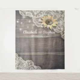 ウェディング フォトブース 背景 ラック サンフラワー ウッド タペストリー