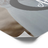 ウェディング フォト アンパサンド ウェルカム ポスター (角)