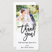 ウェディング フォト ピクチャー サンクス クラッシィ モダン サンキューカード (正面/裏面)