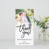 ウェディング フォト ピクチャー サンクス クラッシィ モダン サンキューカード (スタンド正面)