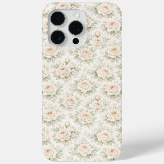 ウェディング フローラル パターン Case-Mate iPhoneケース (裏面)