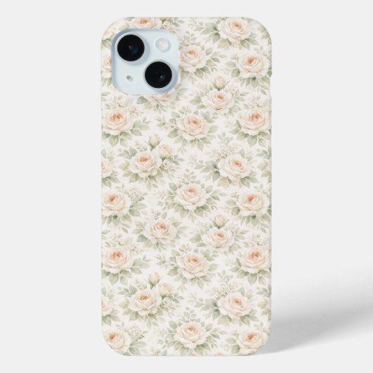 ウェディング フローラル パターン Case-Mate iPhoneケース (裏面)