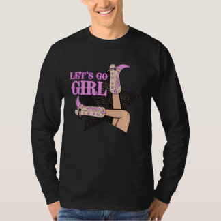 ウェディング ブライズ バチェロレッテ パーティー お揃いの ウェスタン Let's G Tシャツ