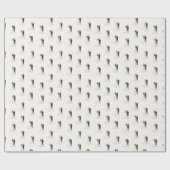 ウェディング ブライダルシャワーの花嫁と新郎 ラッピングペーパー (フラット)