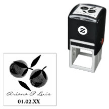 ウェディング ブライダルシャワー オレンジ シトラス 手描き