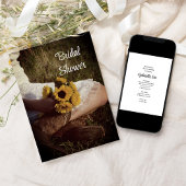 ウェディング ブライダルシャワー カウボーイ ブーツ ひまわり ウエスタン 招待状