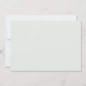 ウェディング ブライダルシャワー ユーカリ ヒマワリ 招待状 (裏面)