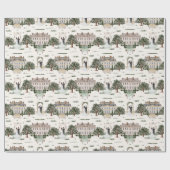 ウェディング ブライダル シャワーのための花婿と花嫁 ラッピングペーパー (フラット)