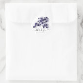 ウェディング ブライダル スイート16 サラサ フラワー ホワイト ブルー ネイビー ラウンドシール (バッグ)